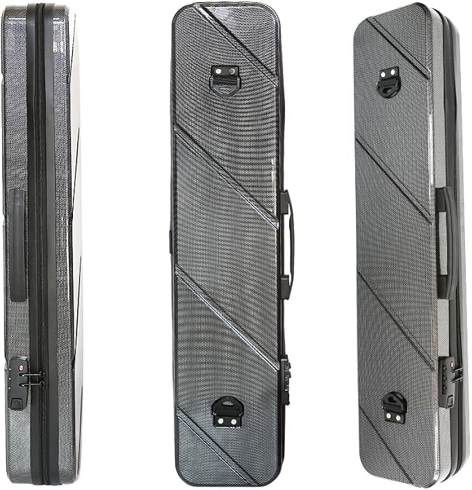 Hard PC 3X3 Pool Cue Case - Durable Shockproof Design, Holds 3 Cues,Portable with Adjustable Shoulder Strap, Ideal for Pool Enthusiasts and Professional Players