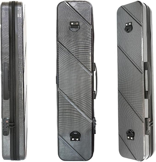 Hard PC 3X3 Pool Cue Case - Durable Shockproof Design, Holds 3 Cues,Portable with Adjustable Shoulder Strap, Ideal for Pool Enthusiasts and Professional Players