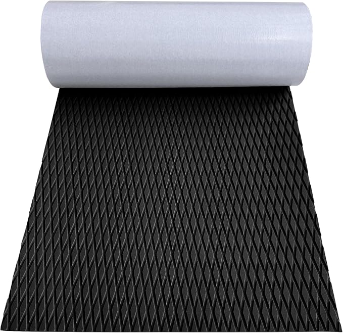 Hjdeck Boat Flooring EVA Foam Boat Decking Marine Carpet Non-Slip Decking Sheet Self-Adhesive Marine Flooring for Fishing Boat Kayak Yacht RV Swimming Pool Golf Cart 94.5"x23.6"/16.1"/11.8"
