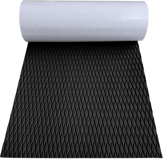 Hjdeck Boat Flooring EVA Foam Boat Decking Marine Carpet Non-Slip Decking Sheet Self-Adhesive Marine Flooring for Fishing Boat Kayak Yacht RV Swimming Pool Golf Cart 94.5"x23.6"/16.1"/11.8"