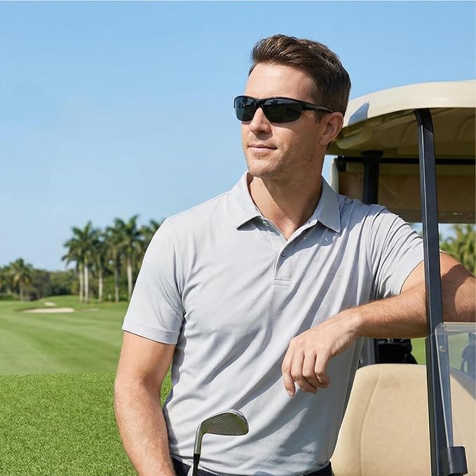 3 Pairs Bifocal Reading Sunglasses for Men and Women, Wrap Around Outdoor Reader Glasses 4.0X