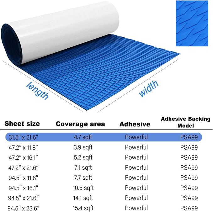 HZshark EVA Foam Boat Decking Sheet Universal DIY Surfboard Traction Pad Non-Slip Grip Mat Trimmable Sheet for Kayak RV Yacht Pool Skateboard Skimboard Step Green Yellow Orange Blue Dark Grey Black