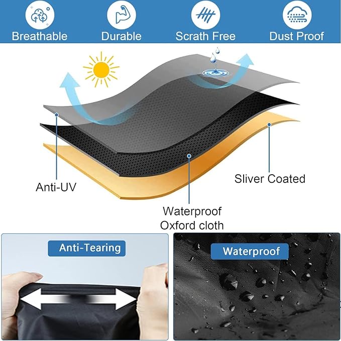 Treadmill Cover, Waterproof Outdoor Treadmill Covers with Drawstring