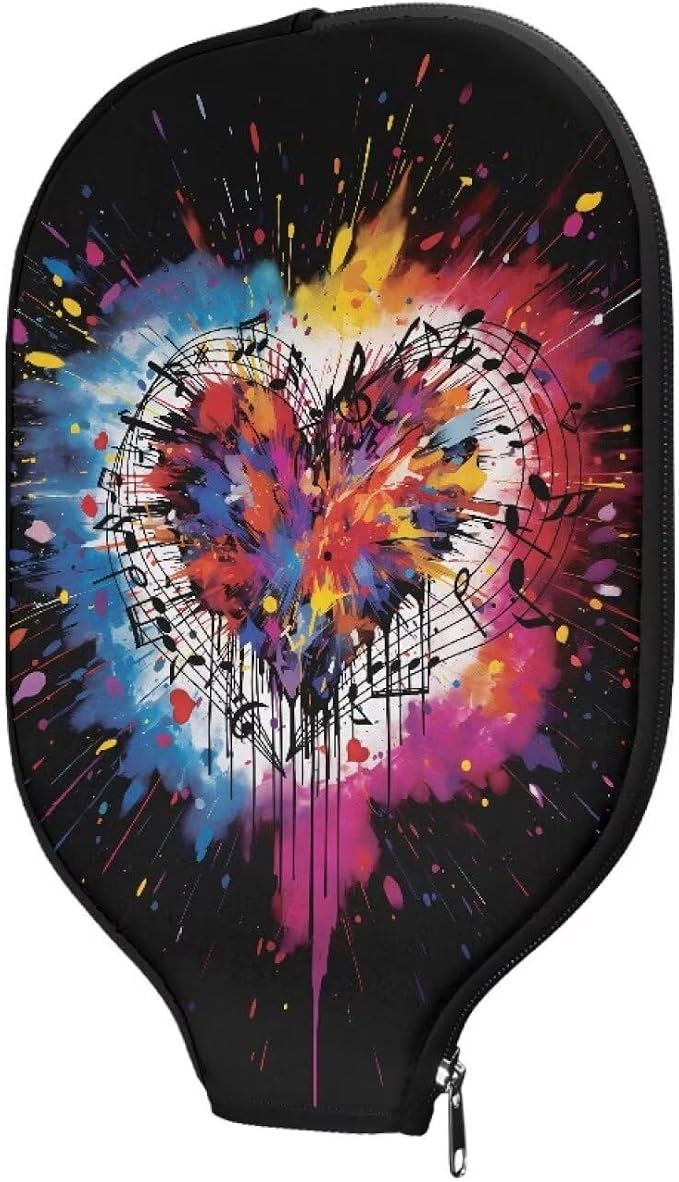 Pickleball Paddle Covers Only for Men and Women Zipper Closure Protection and Decoration