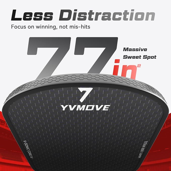 Pickleball Paddles | USAPA Approved | Raw Carbon Fiber Face | Max Control & Effortless Power | 16MM Core Anti-Shock | Intermediates to Pros
