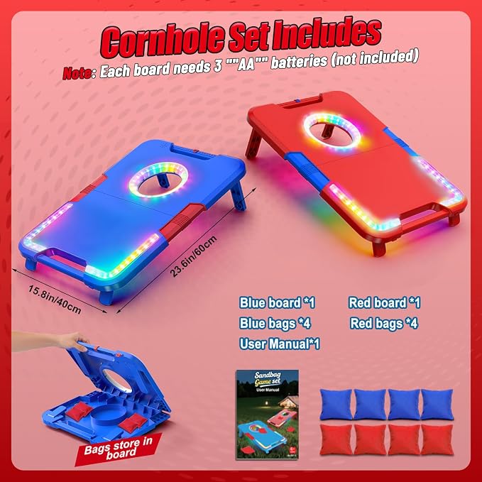 TERRAMUS Cornhole Board Set