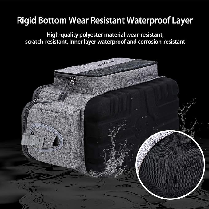 YVLEEN Fishing Tackle Box Bag - Outdoor Large Fishing Tackle Storage Bag - 100% Water-Resistant Polyester Material - Fishing Tackle Bags - Suitable for 3600 3700 Tackle Box