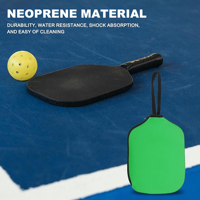 PATIKIL Pickleball Paddle Covers Neoprene Pickleball Racket Sleeve Paddle Storage Bag with Carrying Strap for Pickleball Paddles
