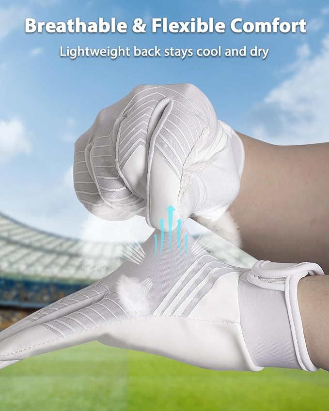 RIGWARL Football Gloves Adult Men, Youth Kids Football Gloves with Super Sticky Grip, Receiver Glove Adult Youth Kids Best Gift for Father‘s Day