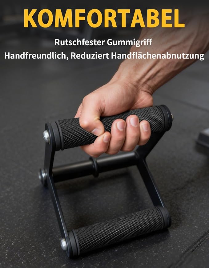Cable Machine Attachment Set,Non-Slip Rubber Grip LAT Pulldown Attachments for Pulley System, Cable Attachments for Gym