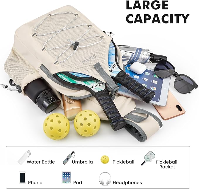 G4Free Pickleball Sling Bag for Women - Lightweight Crossbody Sports Bag