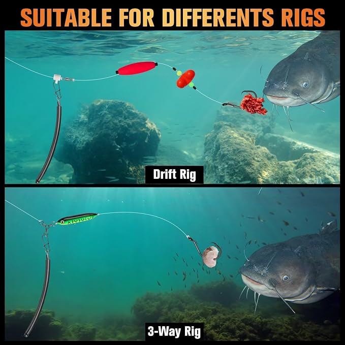 Dovesun 3PCS Dragging Weights for Catfishing 3OZ + Pompano Rigs for Surf Fishing