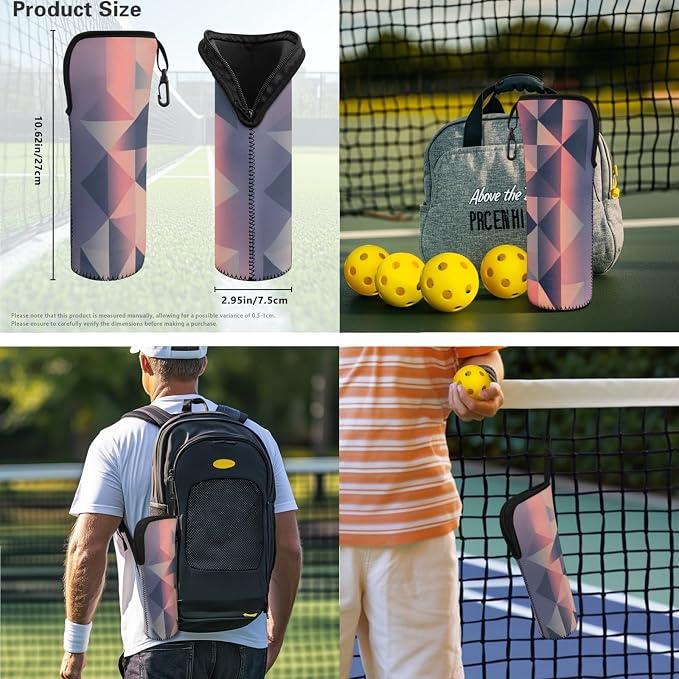 Pickleball Paddles Set 3PCS Pickleball Paddle Case Pickleball Racket Pickleball Bag Ideal for Beginners Gifts