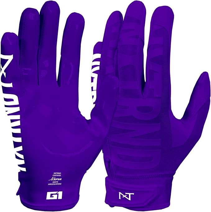 Nxtrnd G1 Pro Men's Football Gloves, Adult Sticky Receiver Gloves