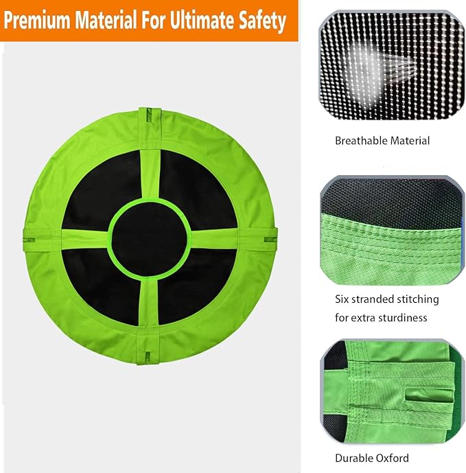 40-Inch Tree Swing Replacement Fabric,Saucer Swing Replacement Cover,Round Saucer Swing Seat Cover,Oxford Fabric (Green, 40 inch)