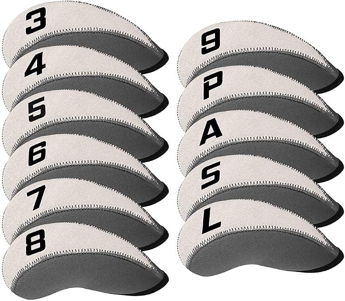 Craftsman Golf 11pcs/Set Neoprene Iron Headcover Set+3pcs/Set Driver Fairway Hybrids Headcover