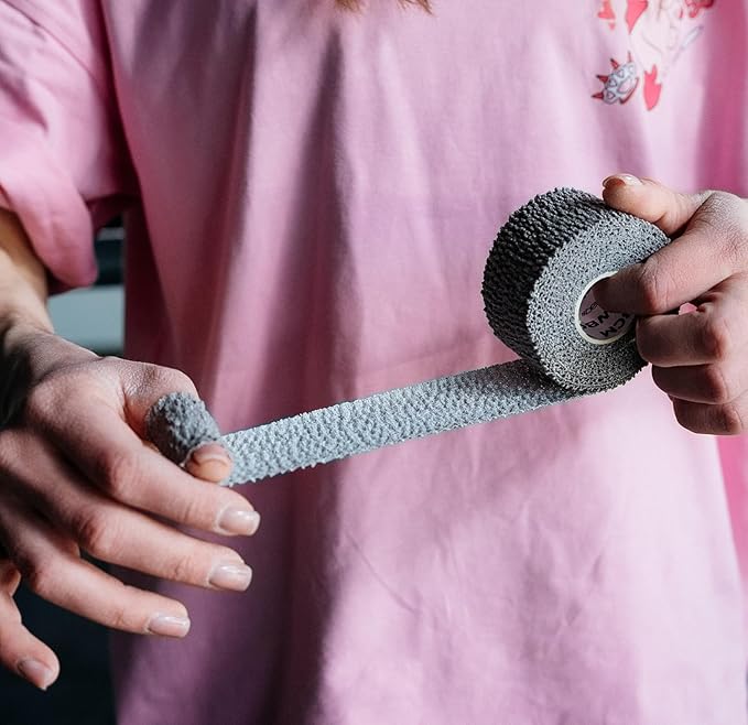WARM BODY COLD MIND Lifting Thumb Tape for Weightlifting |1.5" x 20.6ft| - Hook Grip Tape for Gym, Powerlifting, Deadlift, Weight Lifting, Athletic Finger Wrap