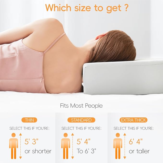 TOPPURE Cube Memory Foam Pillow for Side Sleepers, Square Pillows for Neck and Shoulder Pain Relief, Anti Snore Pillows with Washable Pillowcase (Gray, 24"x12"x5")