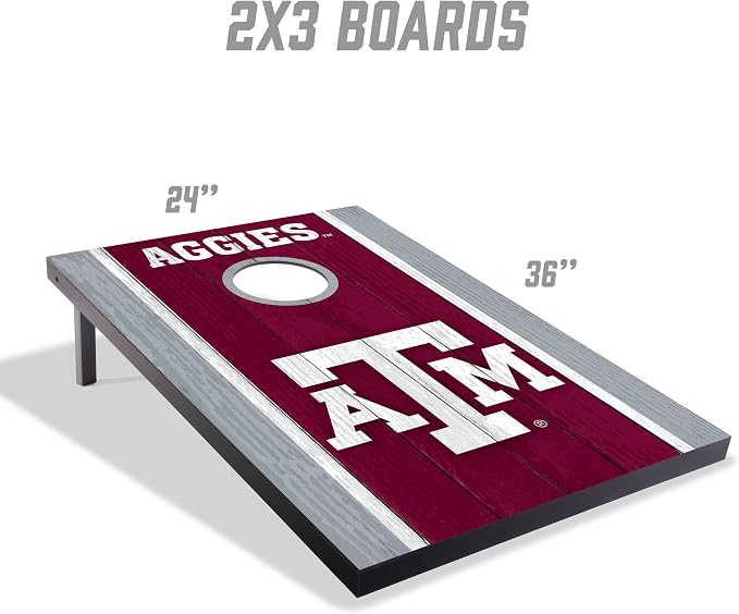 YouTheFan NCAA 2' x 3' Portable Cornhole Game with Logo Bags