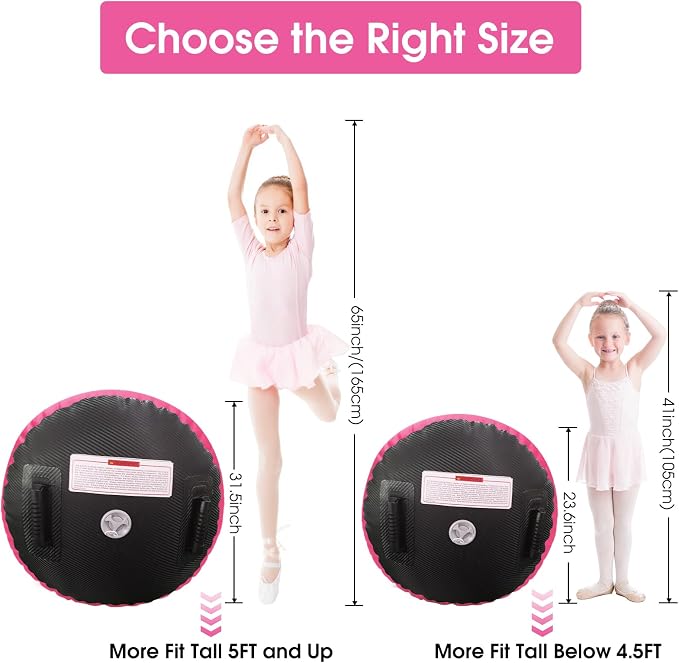 Gymnastics Air Barrel Roller Air Spot, Inflatable Tumbling Mat Tumble Track Gymnastic Equipment Balance Cylinder with Pump for Yoga Cheerleading Home Use Gym