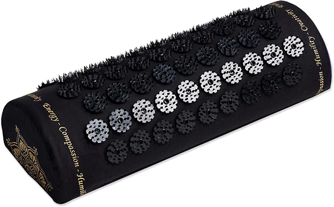 ShaktiMat Acupressure Pillow for Relaxation, Massage Neck Muscles, Relieve Stress & Tension, Similar to Acupuncture, No Needles Required (Classic - Level 3 - Shakti Black)
