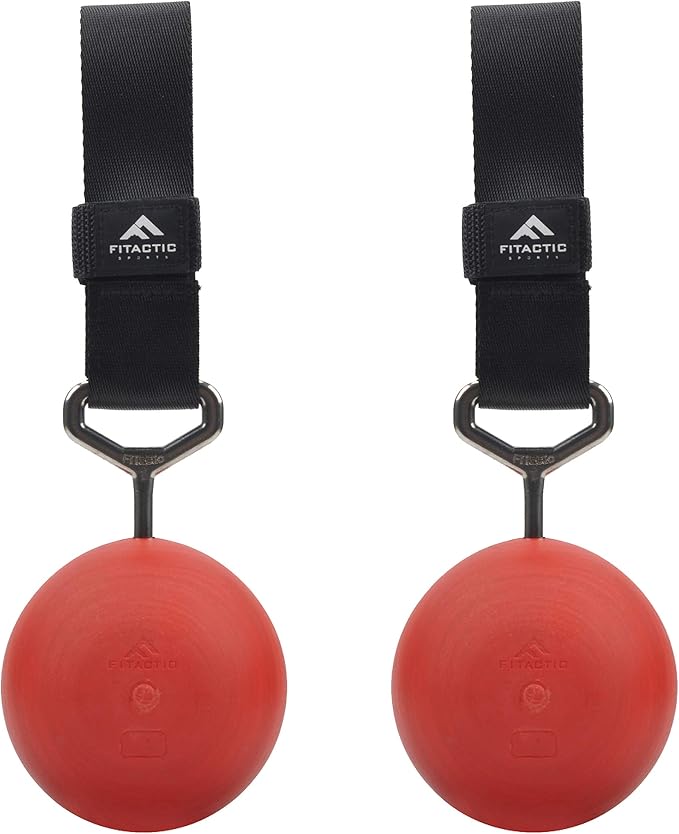 Rock Climbing Solid Training Cannonball Bomb Power Pull Up Ball Hold Grips for Straps for Finger, Forearm, Biceps, Back Muscles