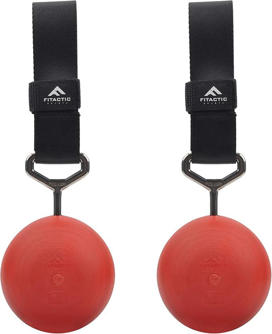 Rock Climbing Solid Training Cannonball Bomb Power Pull Up Ball Hold Grips for Straps for Finger, Forearm, Biceps, Back Muscles
