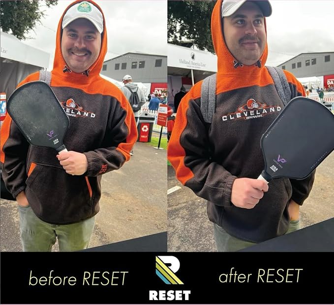 Paddle Reset - Pickleball Paddle Cleaner - Strips Impacted Residue and Increases Spin and Control