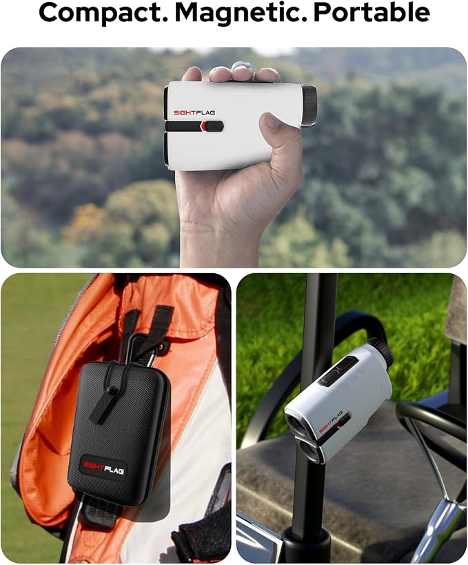 GF2-Golf Rangefinder with Slope and Pin Flagpole Lock Vibration, 1300 Yards Range Finder, External Slope Switch