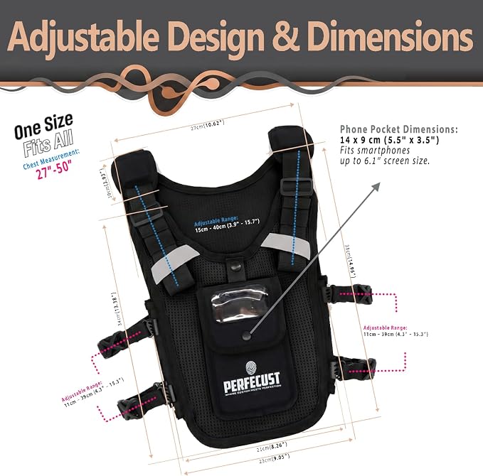 Running Hydration Vest with POV Camera Phone Pocket — Includes 1.5L Water Bladder — Zero-Bounce Stability, Adjustable Straps — Lightweight Reflective Hiking Backpack for Women & Men