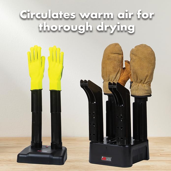 JobSite Glove Dryer Attachment Tubes - Dry Gloves and Mittens Quickly - Compatible Boot Dryers