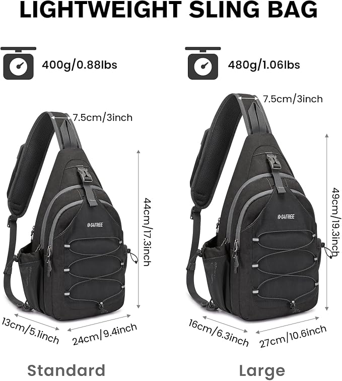 G4Free Pickleball Bag, Crossbody Sling Bag for Men Women, Pickleball Backpack, Pickle Ball Paddle Bag Gifts for Sports
