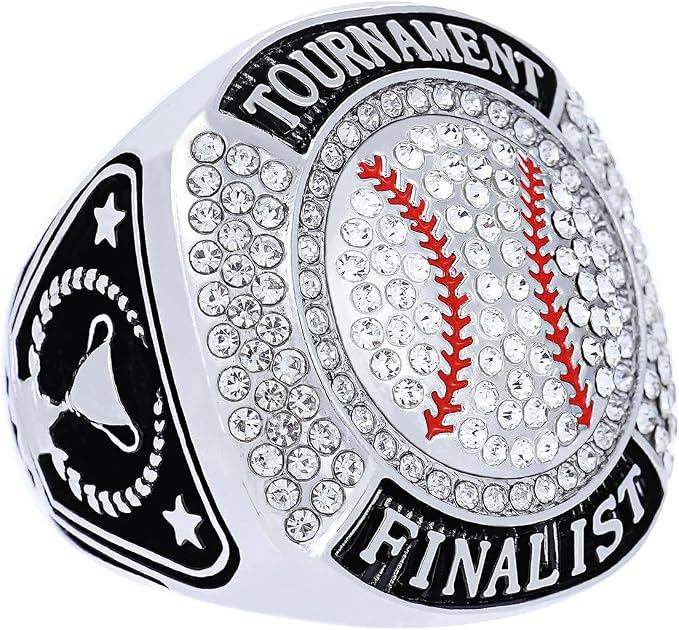 Size 7-14 Softball Baseball Championship Rings Basebll Ring Trophy Sport Ball Award Gift Winner Tournament Team
