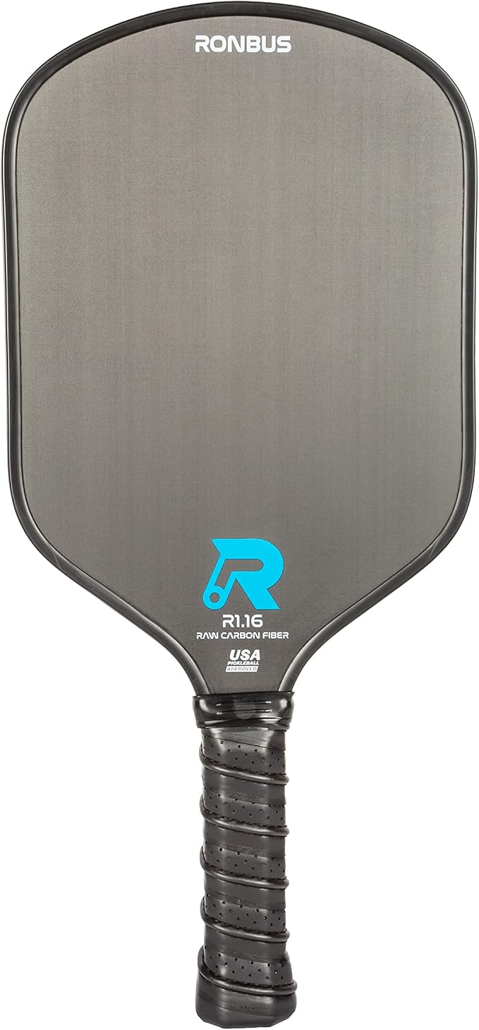 Ronbus R1.16/R2.16/R3.16 Raw Toray T700 Carbon Fiber Pickleball Paddle with 16 mm Polypropylene Honeycomb Core