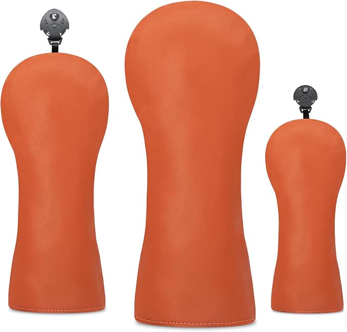 Golf Accessories Golf Club Covers for Driver, Fairway, Hybrids - Golf Driver Headcover/Golf Fairway Wood Head Cover/Hybrid Headcover for Men/Women Golfer