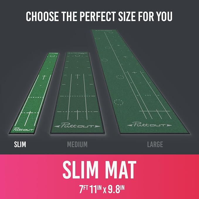 PuttOUT Putting Mat Family - Perfect Your Golf Putting