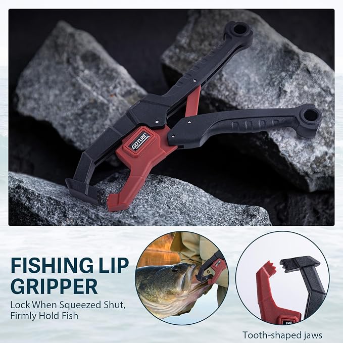 Goture Fishing Lures with Tackle Box and Fishing Tool Kit Set for Men Women, Include Fish plier, Fish Ruler, Fishing Gripper, Weigh Scale with Gift Box