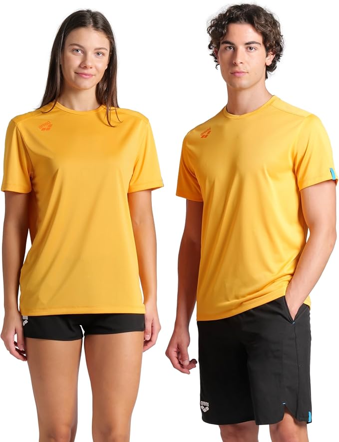 Arena Unisex Adult Team Solid Crew Neck T-Shirt Short Sleeve Quick Dry Athletic Lightweight Top