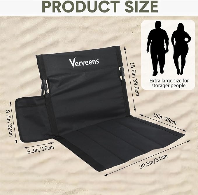 Extra Large Foldable Camping Chair with Cup Holder,Ultra-Light Portable Beach Chair with Carry Bag for Sunbathing Swimming Poolside Picnic Lawn Road Hiking Trips (Black)