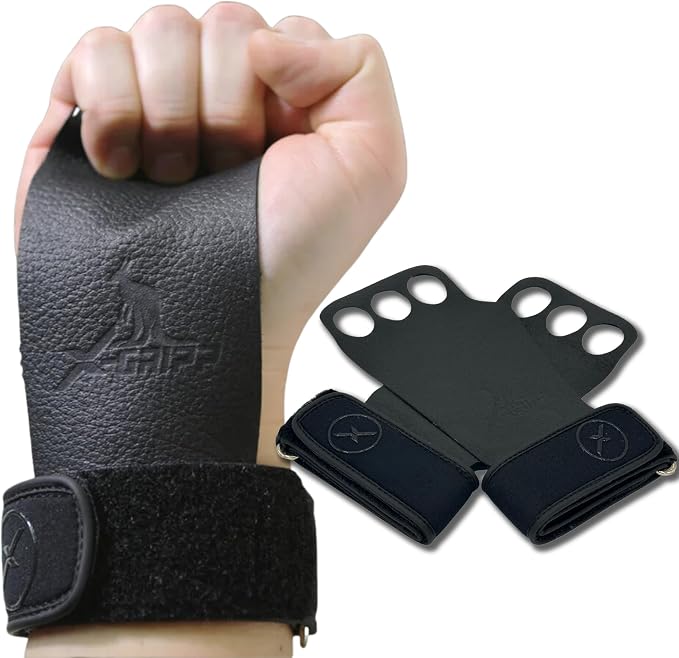 X-GRIPP: Kangaroo Leather Hand Grips for Weight Lifting, and Cross Training - Gymnastics, Grips for Men and Women for Muscle and Pull ups - Tactical Grips