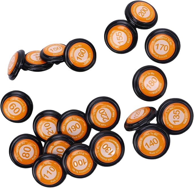 RiToEasysports Golf Club Distance Markers 20 Pack Golf Ball Markers with Instant Distance Guidance Easy Attachment Universal Fit for Training Course Management