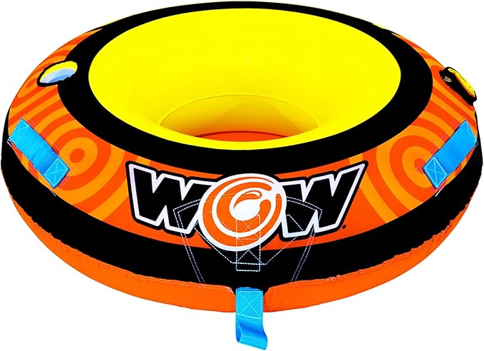 WOW Sports Lil' Skipper Soft Top Towable Tube - 1 Person - 170 lb Capacity - For Boating - Kids & Adults