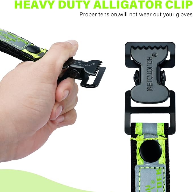 MELOTOUGH Work Glove Holder Glove Strap Quick Leash With Alligator Clip…