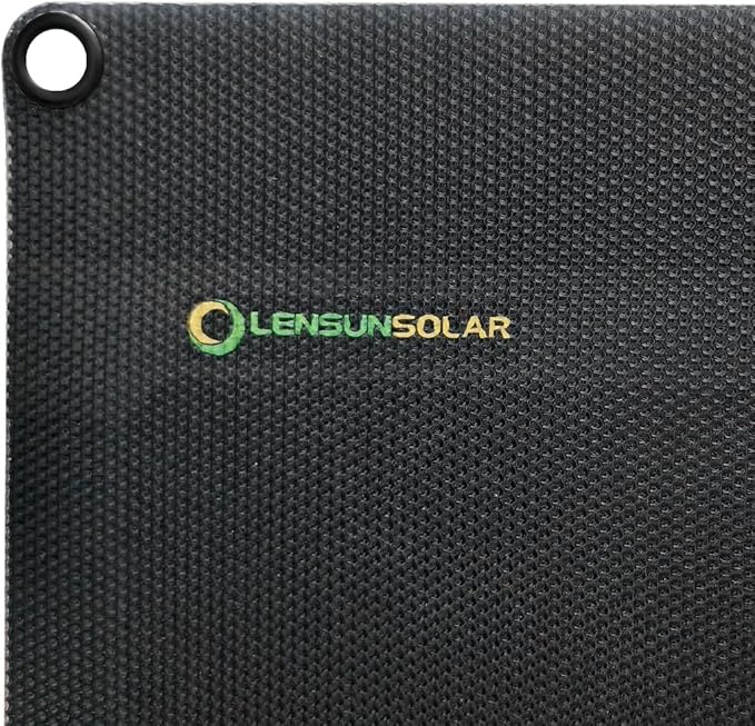 LensunSolar Flexible Solar Panel 130W 12V ETFE,42.9in x 23.2in Semi-Flexible Bendable Mono Solar Panel High Efficiency 130 Watt for RV Van Roof TopCamping Home Boat Marin