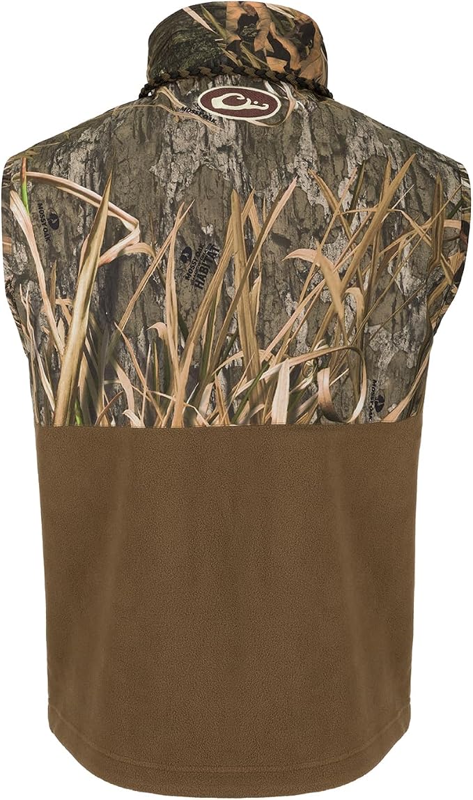 Drake Waterfowl Men's MST Eqwader Waterproof Windproof Hunting Vest | Breathable Moisture-Wicking Material, Fleece Lining, Taped Seams, Zippered Pockets