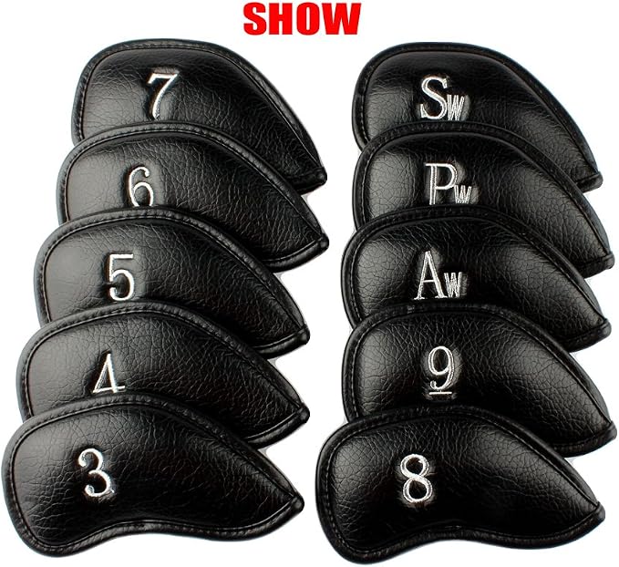HISTAR Golf Club Head Covers Skull Design Golf Iron Head Covers Set Headcover Fit All Brands Titleist, Callaway, Ping, Taylormade, Cobra, Nike, Etc.