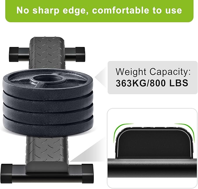 Kipika Versatile Calf Raise Bar - Heavy Duty Steel Standing Calf Raise Machine for Home Gym, Anti-Slip Design - Perfect for Calf Raises, Squats, Foot Stretches & Dip Exercises - Supports up to 800lbs