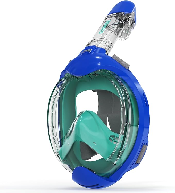 G2RISE Kids Snorkel Mask Full Face Snorkel Set, Snorkeling Gear for Kids with 180 Degree Panoramic View, Anti-Leak & Anti-Fog