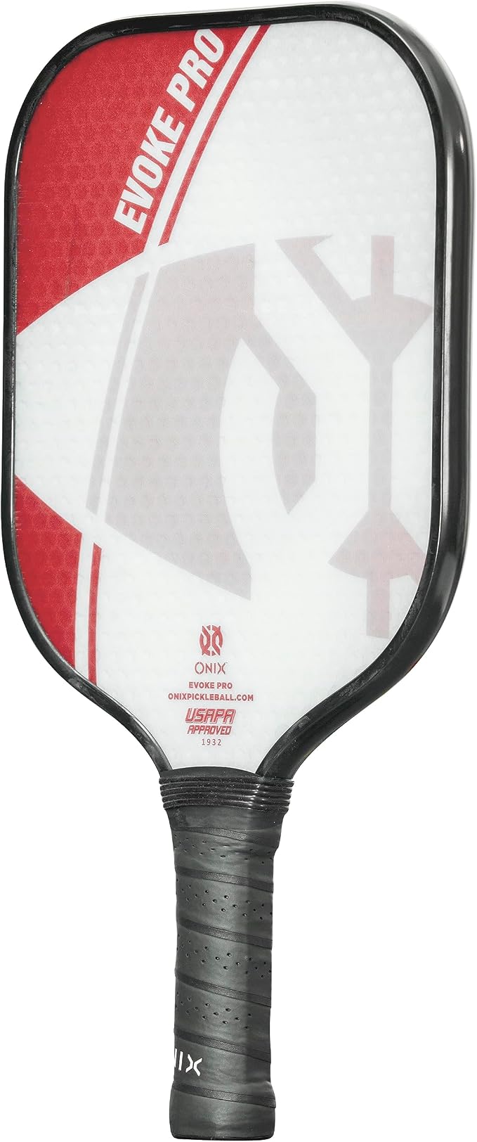Onix Evoke Pro Composite Face Incredible Touch Maximum Control and Spin Pickleball Paddle – Polypropylene Honeycomb Core with Protective Edge Guard Widebody Shape