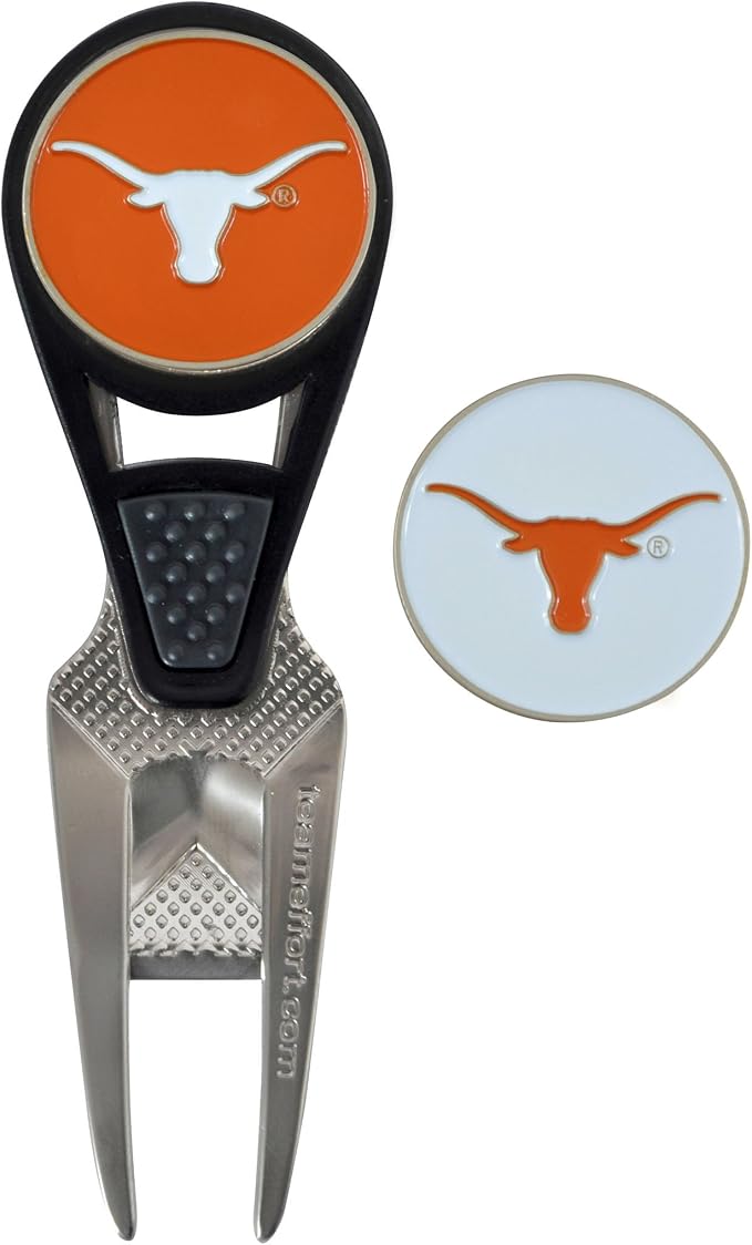 Team Effort Collegiate CVX Ball Mark Repair Tool & 2 Ball Markers